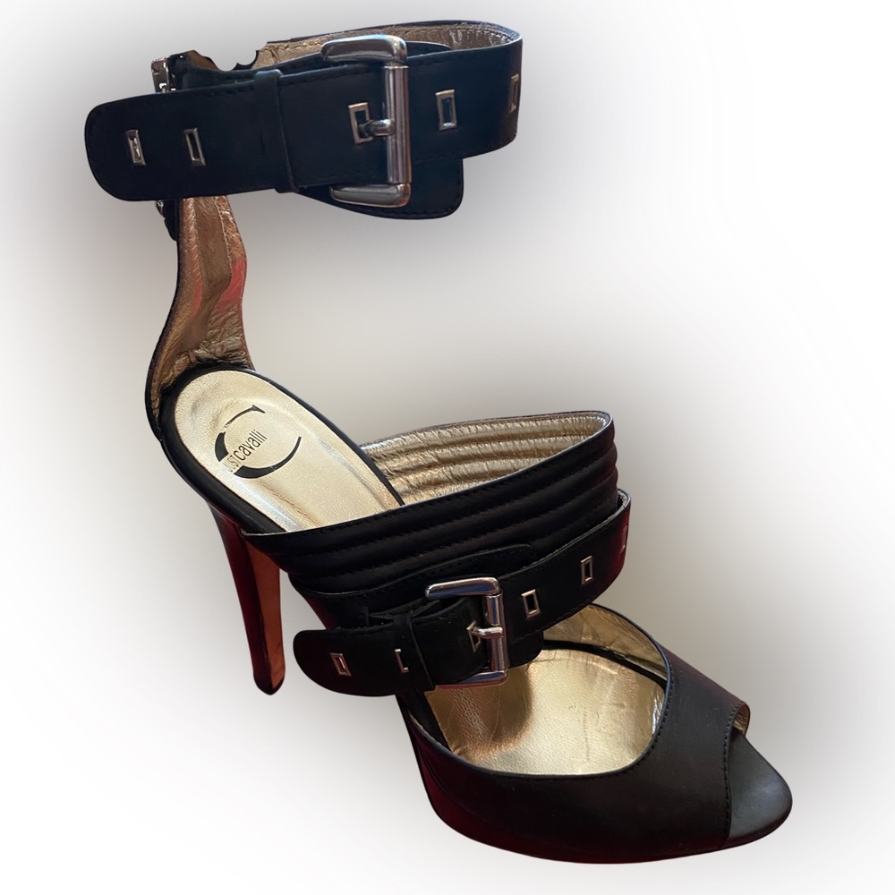 Just Cavalli Black Heels Size 9.